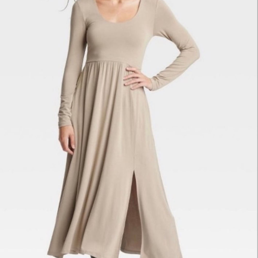 Brand new Size 4x A New Day Tan Long Dress